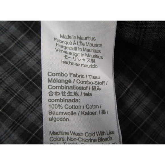 J.Crew Secret Wash Shirt Mens XL Classic Grey Plaid Button Down CO874 Oarsman - Picture 6 of 13